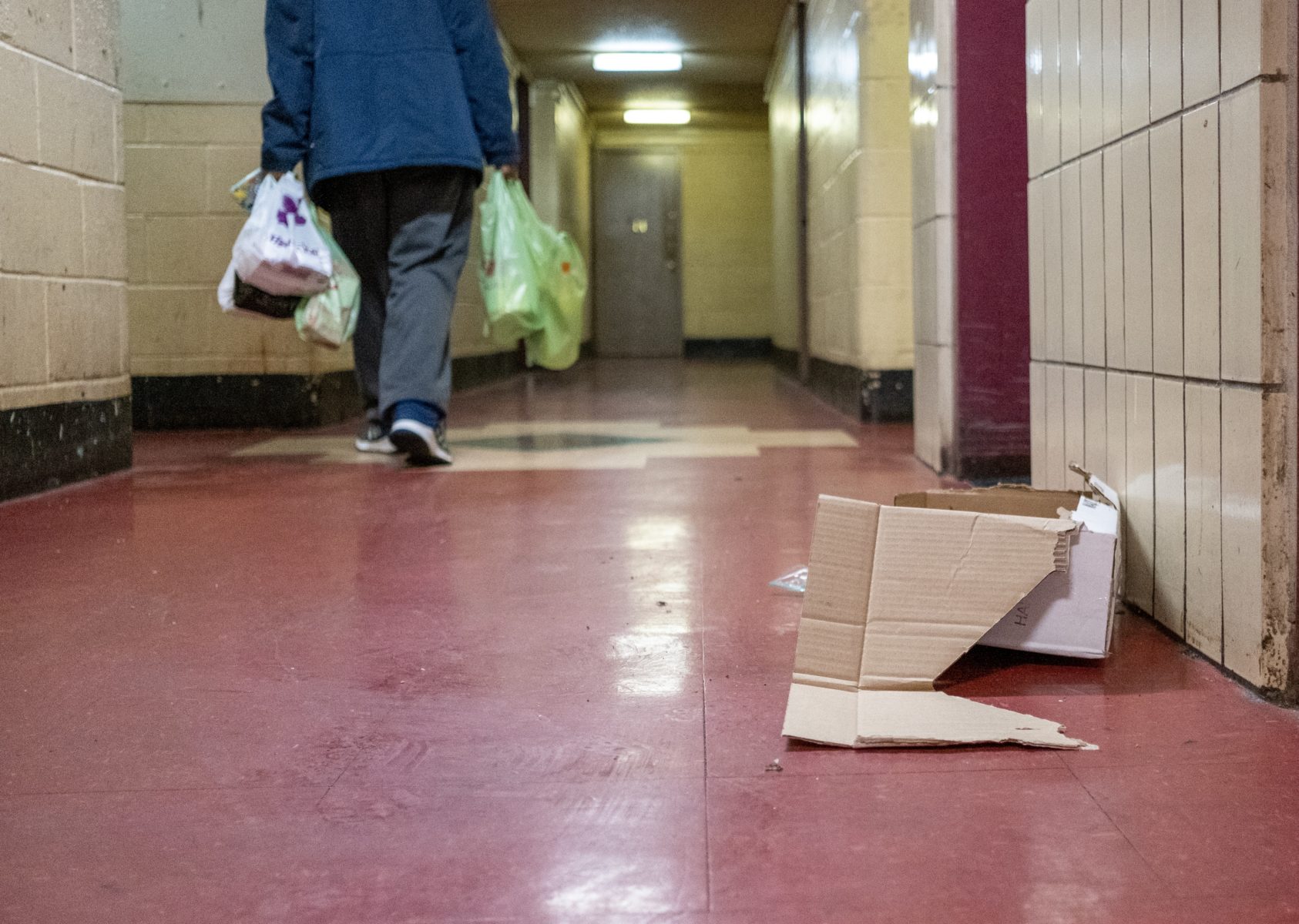 Hallway in the Polo Grounds Houses, Manhattan, New York. Photo by Antonio di Caterina.
