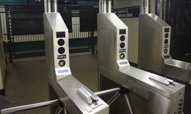 New York City Turnstile, Photo by SoFuego, Courtesy Pixabay.
