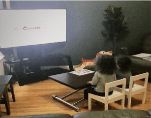 Two preschoolers do school at home now what the public schools are closed due to COVID-19