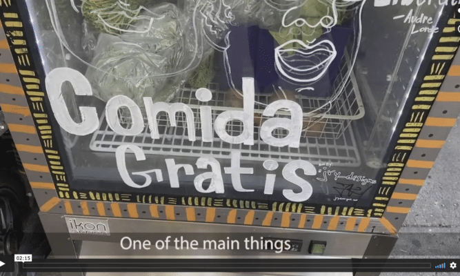 Screen shot from Free Fridge Movement video