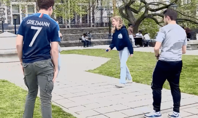 Students on The City College of New York campus