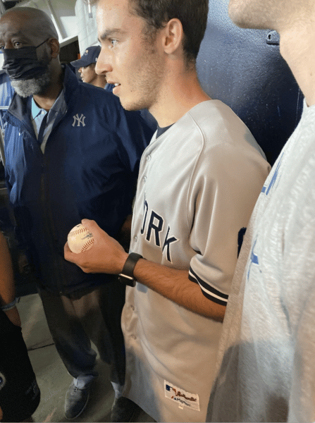Michael Kessler with Aaron Judge's 60th