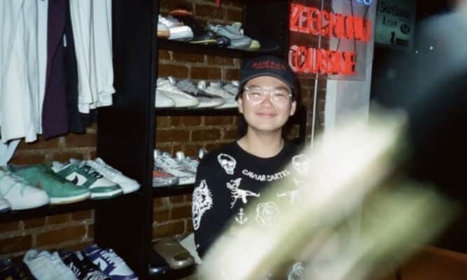 Kenney Zhang inside Soley Tea