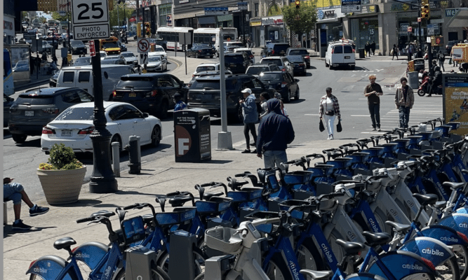 Citi Bikes on Fordham Road