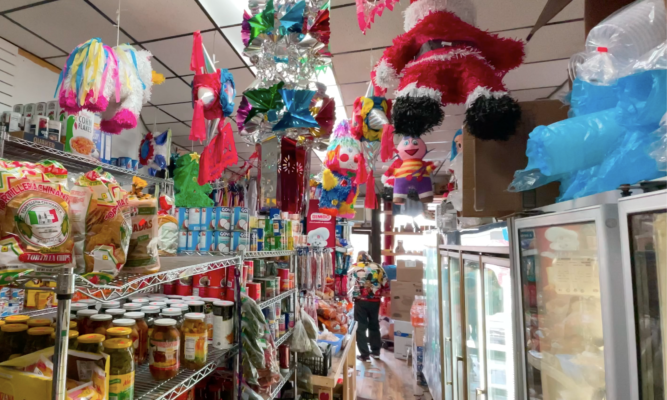 Inside a Mexican market in East New York