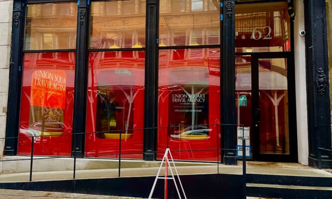 Exterior of Union Square Travel Agency